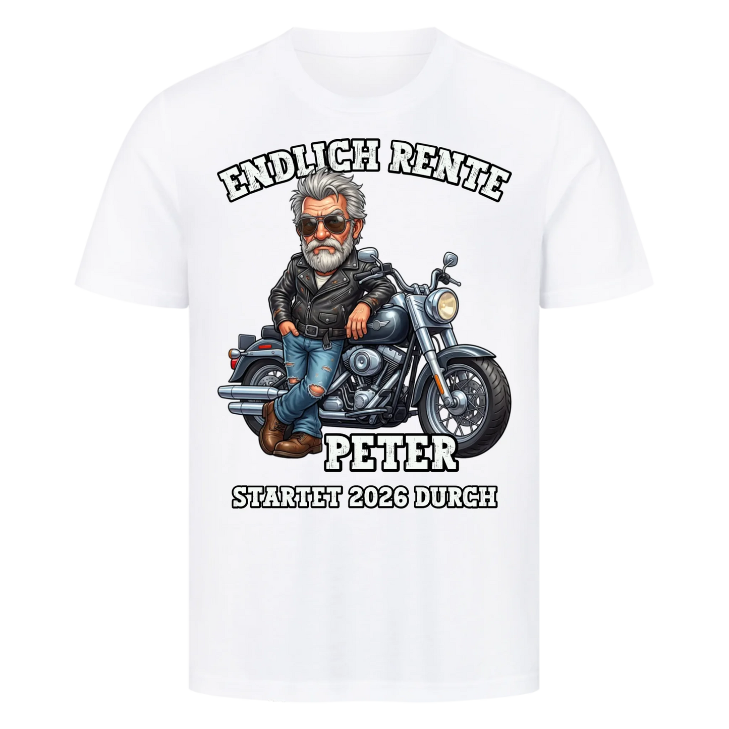 Endlich Rentner personalisiertes Premium T-Shirt