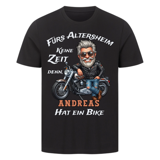 Fürs Altersheim keine Zeit lustiger Rentner personalisiert Premium T-Shirt