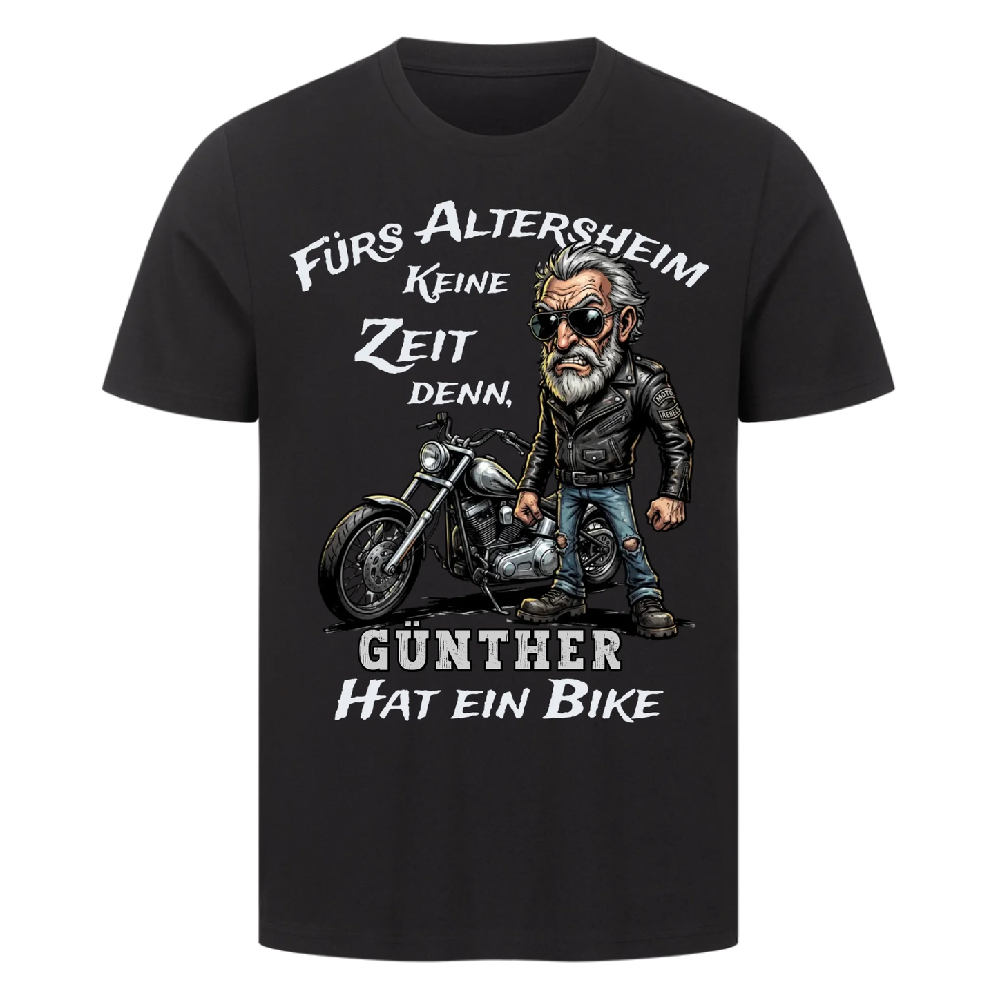 Fürs Altersheim keine Zeit cooler Rentner personalisiertes Premium T-Shirt