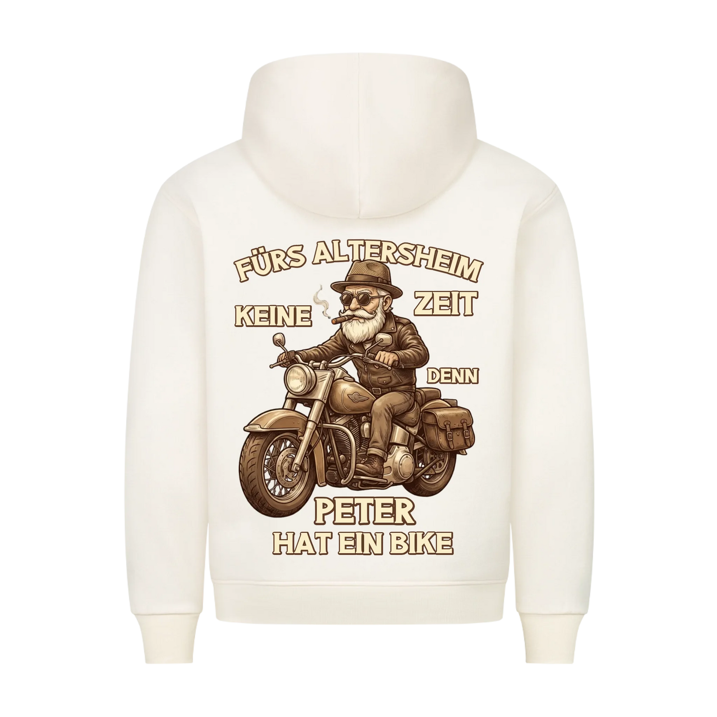 Fürs Altersheim keine Zeit lustiger Rentner personalisiert Premium Hoodie