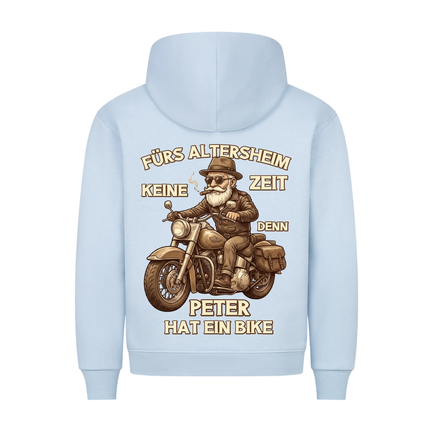 Fürs Altersheim keine Zeit lustiger Rentner personalisiert Premium Hoodie
