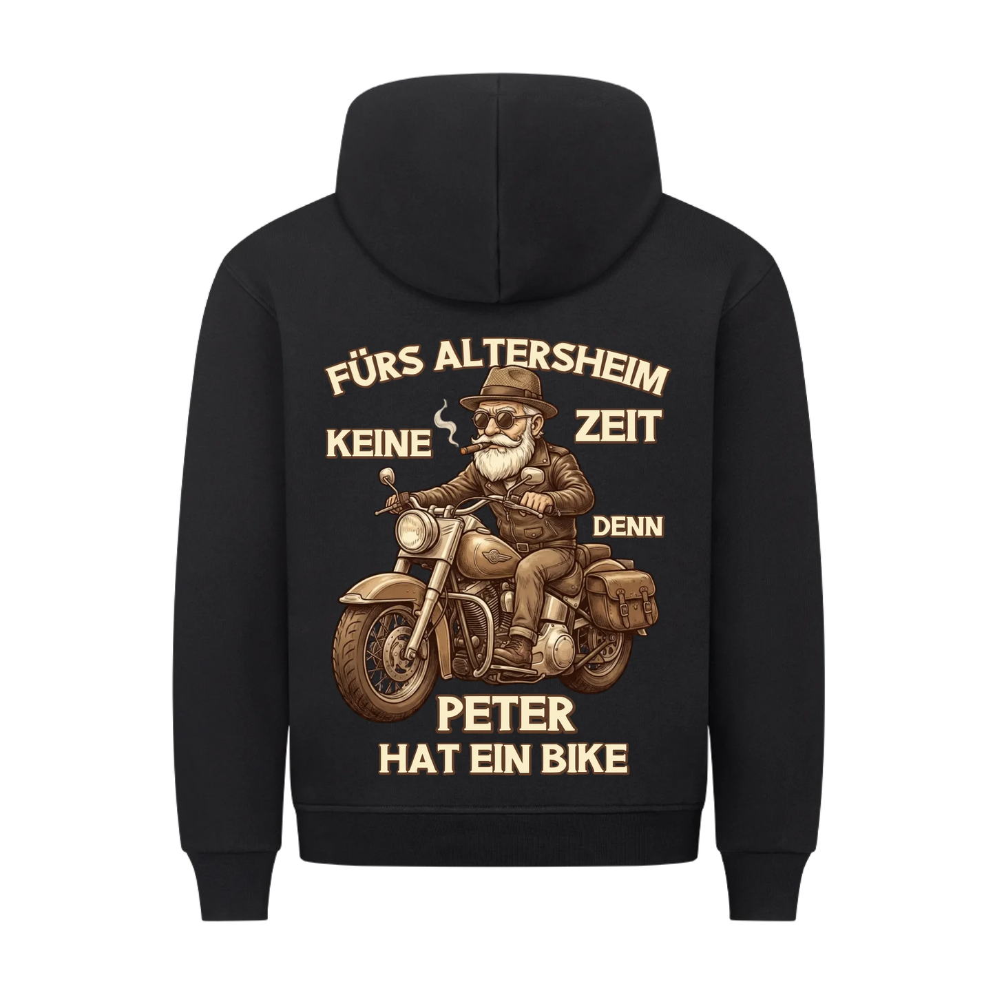 Fürs Altersheim keine Zeit lustiger Rentner personalisiert Premium Hoodie