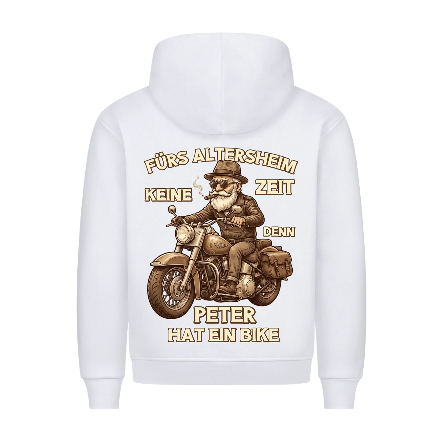 Fürs Altersheim keine Zeit lustiger Rentner personalisiert Premium Hoodie