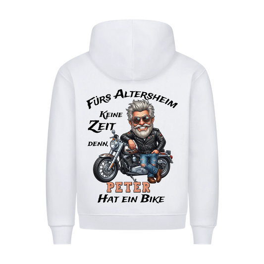 Fürs Altersheim keine Zeit Rentner personalisiert Premium Hoodie