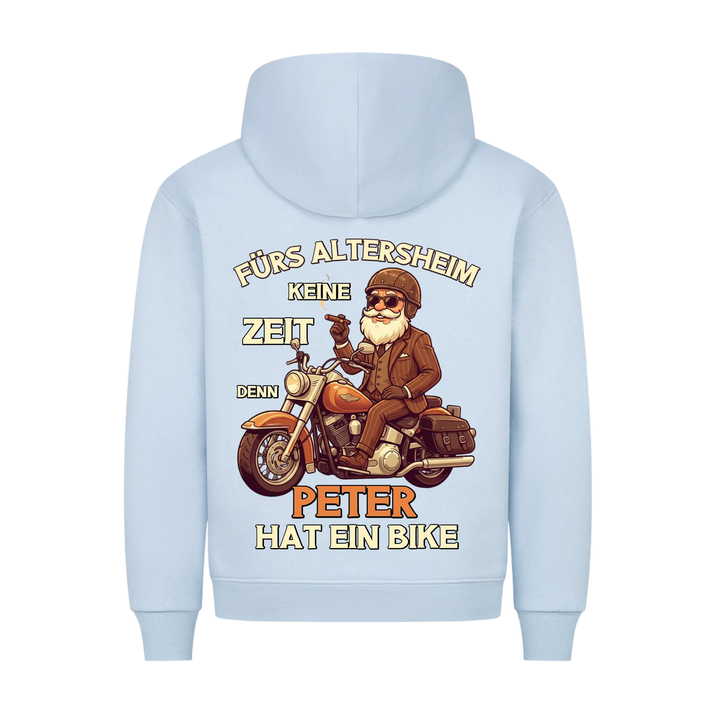 Fürs Altersheim keine Zeit vintage Rentner personalisiert Premium Hoodie