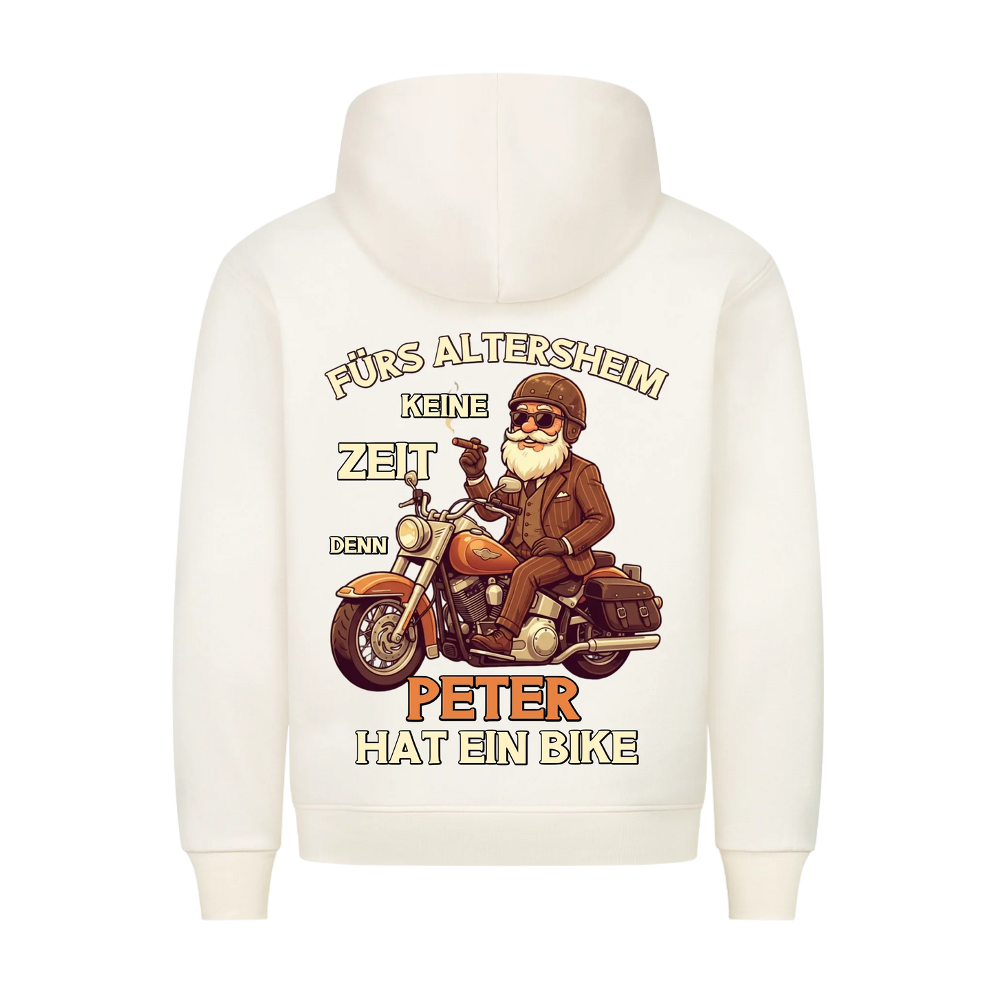 Fürs Altersheim keine Zeit vintage Rentner personalisiert Premium Hoodie