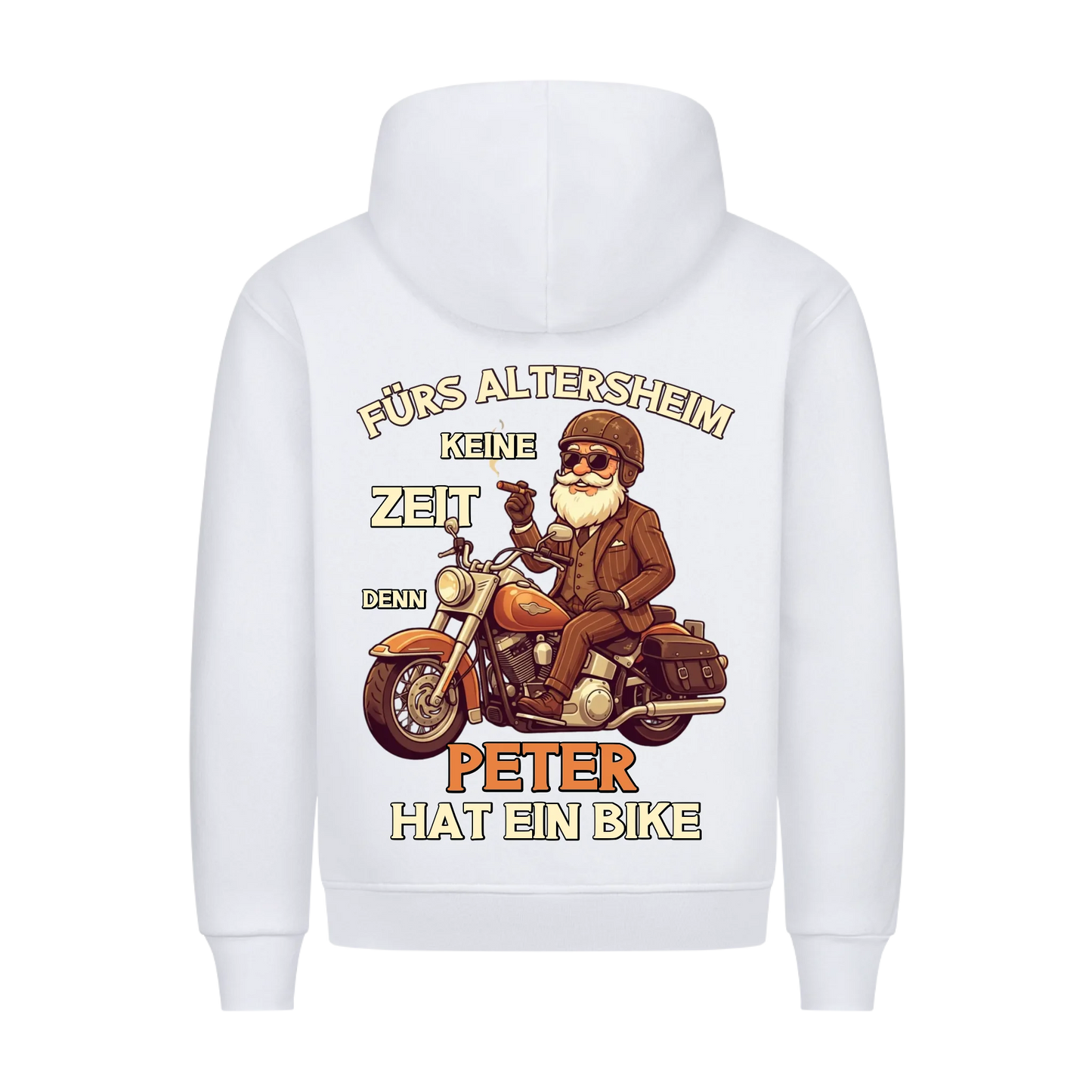 Fürs Altersheim keine Zeit vintage Rentner personalisiert Premium Hoodie
