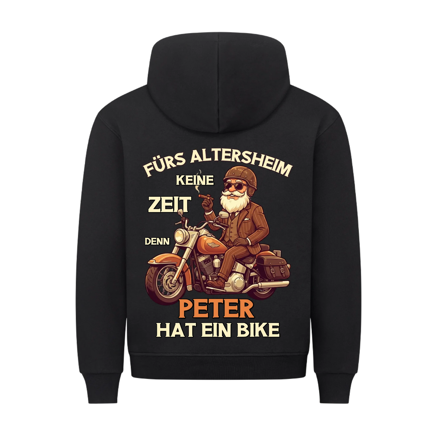 Fürs Altersheim keine Zeit vintage Rentner personalisiert Premium Hoodie
