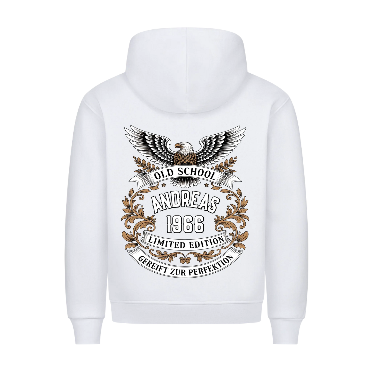 Old School Adler Name & Jahr personalisiert Premium Hoodie