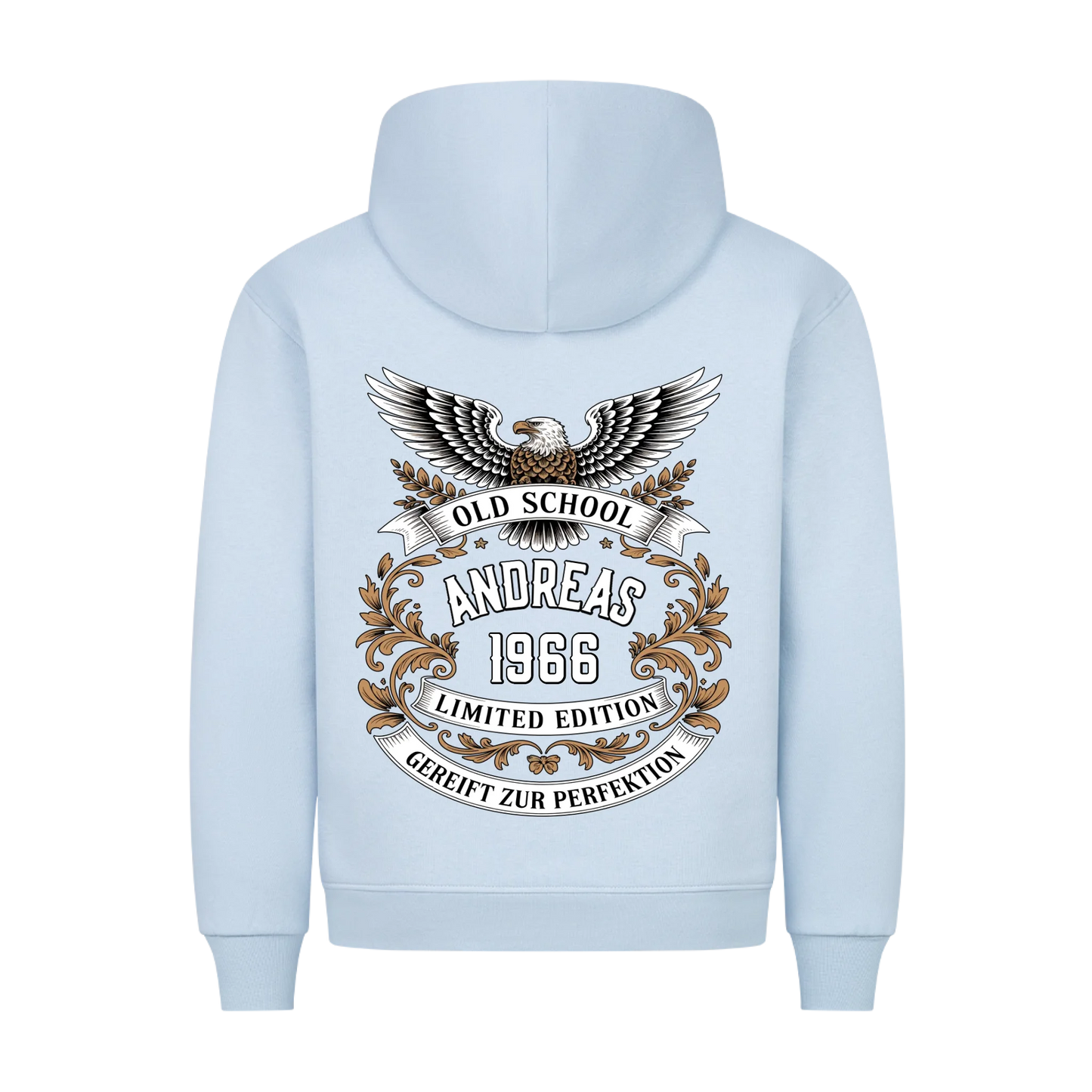Old School Adler Name & Jahr personalisiert Premium Hoodie