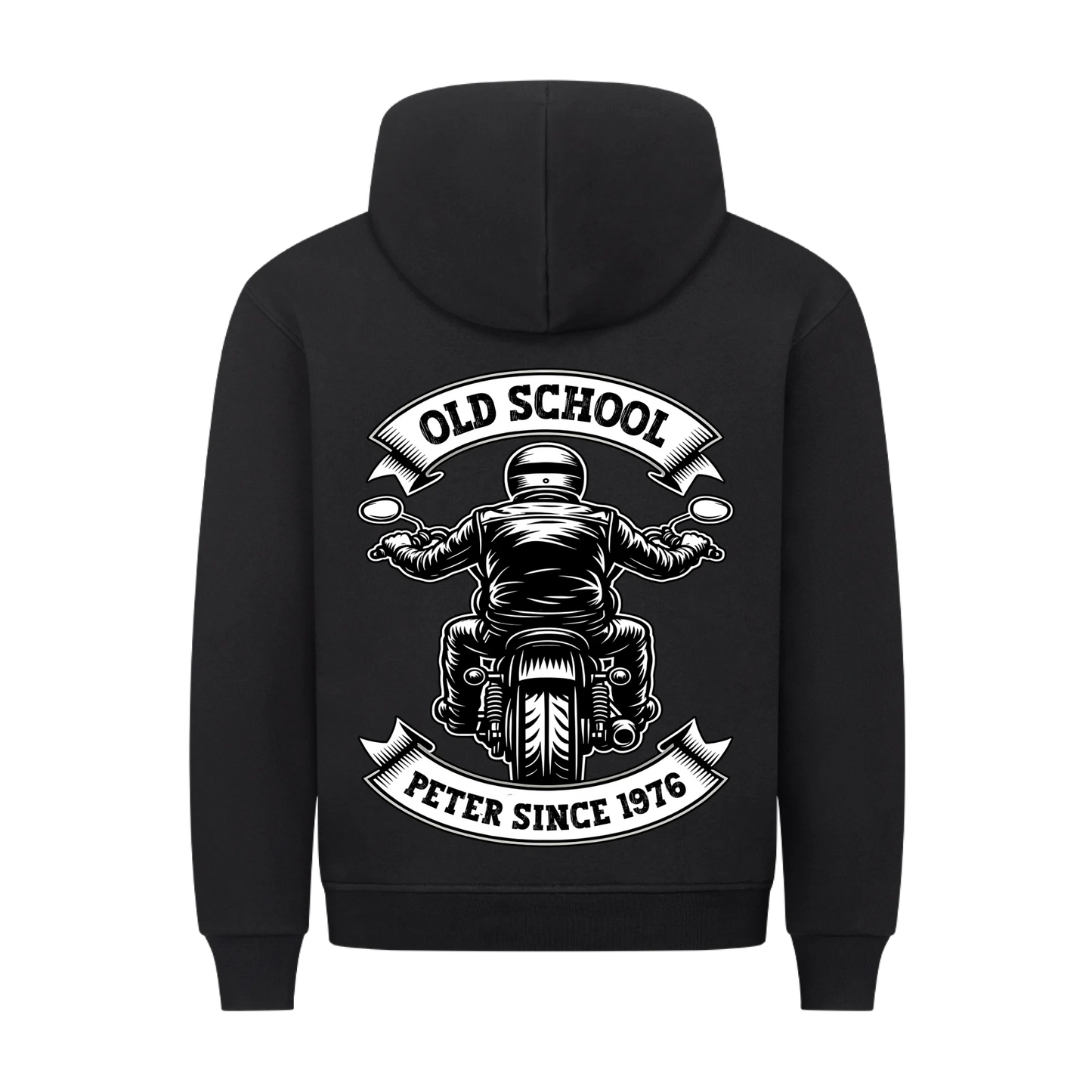 Old School Biker Name & Jahr personalisiert Premium Hoodie