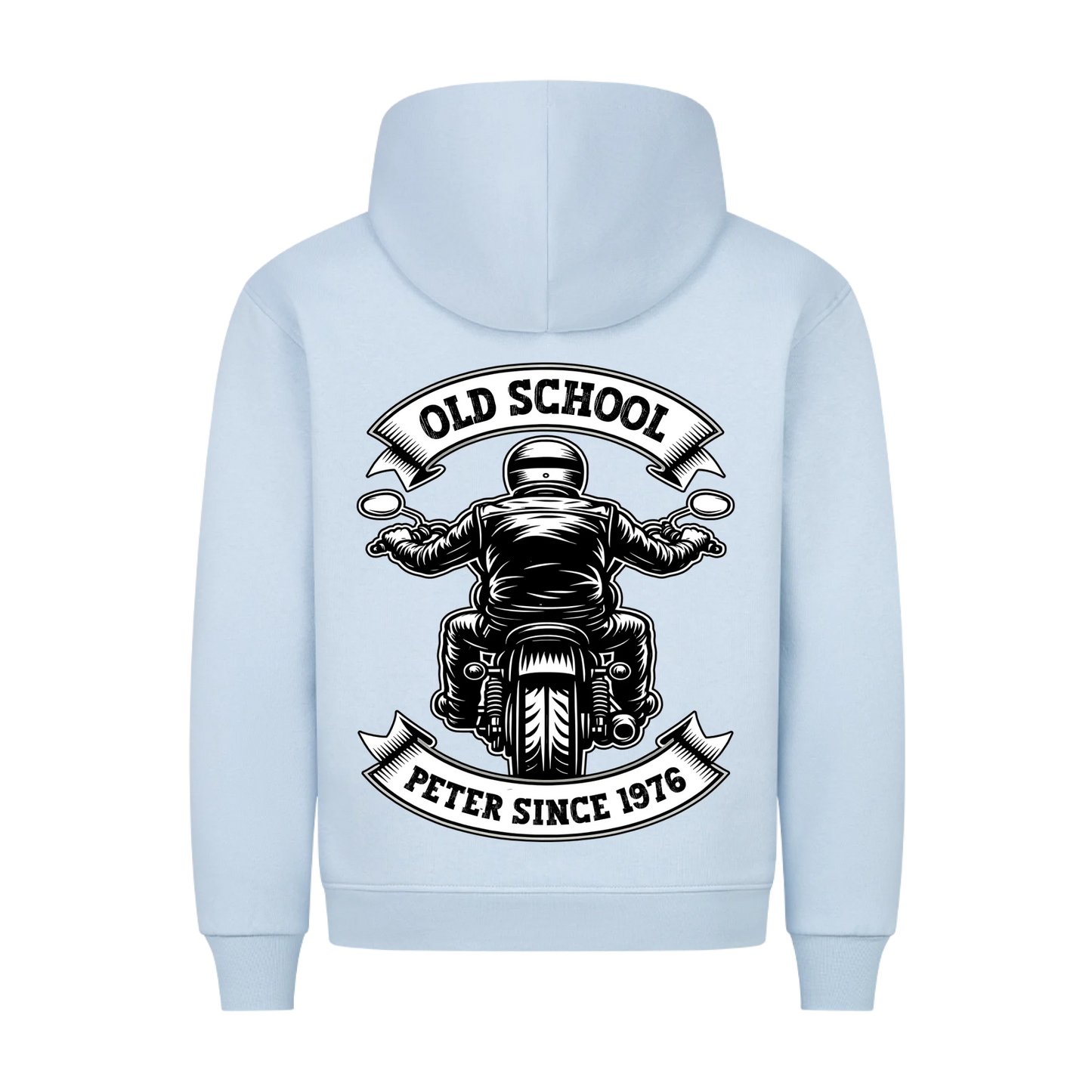 Old School Biker Name & Jahr personalisiert Premium Hoodie