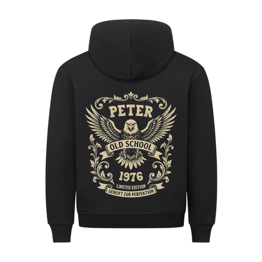 Old School Adler Name & Jahr personalisiertes Premium Hoodie