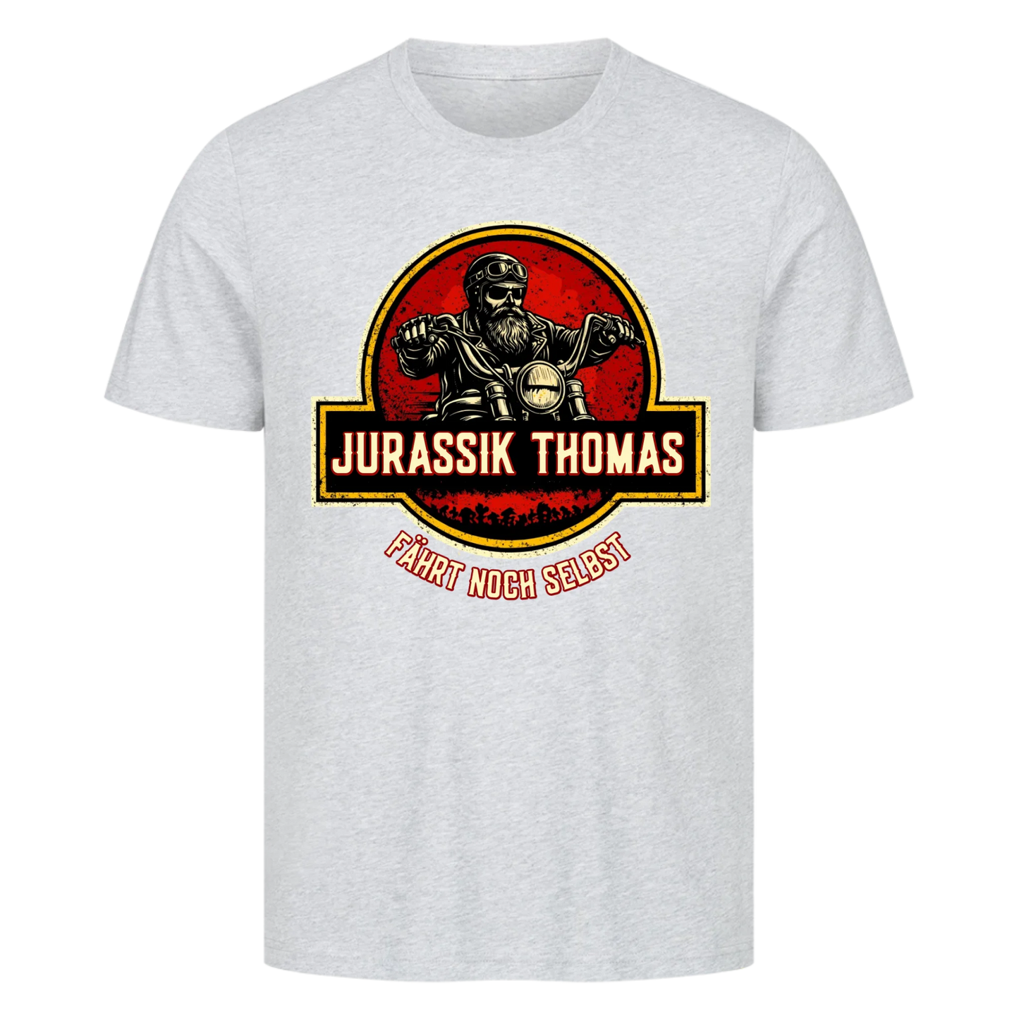 Jurassik Biker "Name" Personalisiertes Premium T-Shirt