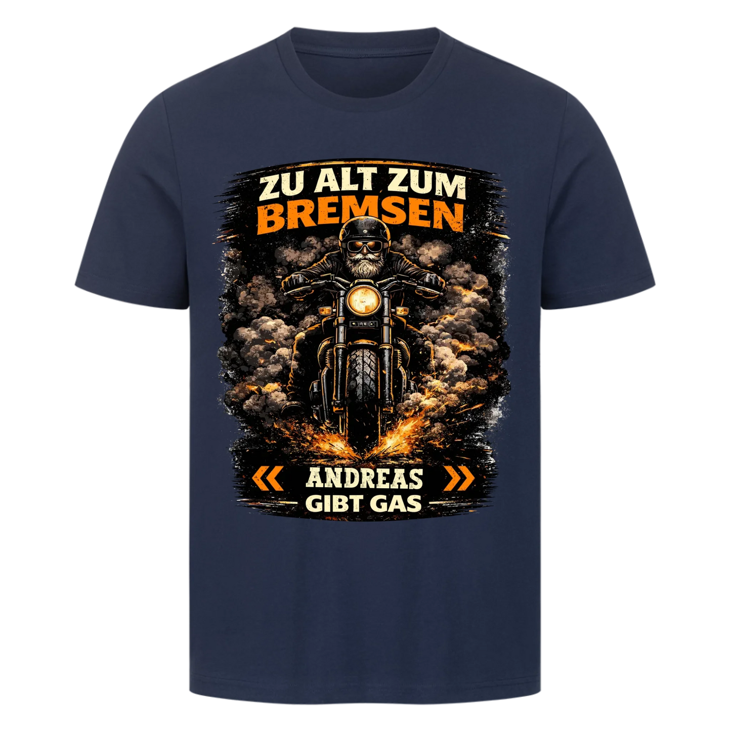 Zu alt zum Bremsen personalisiertes Premium T-Shirt