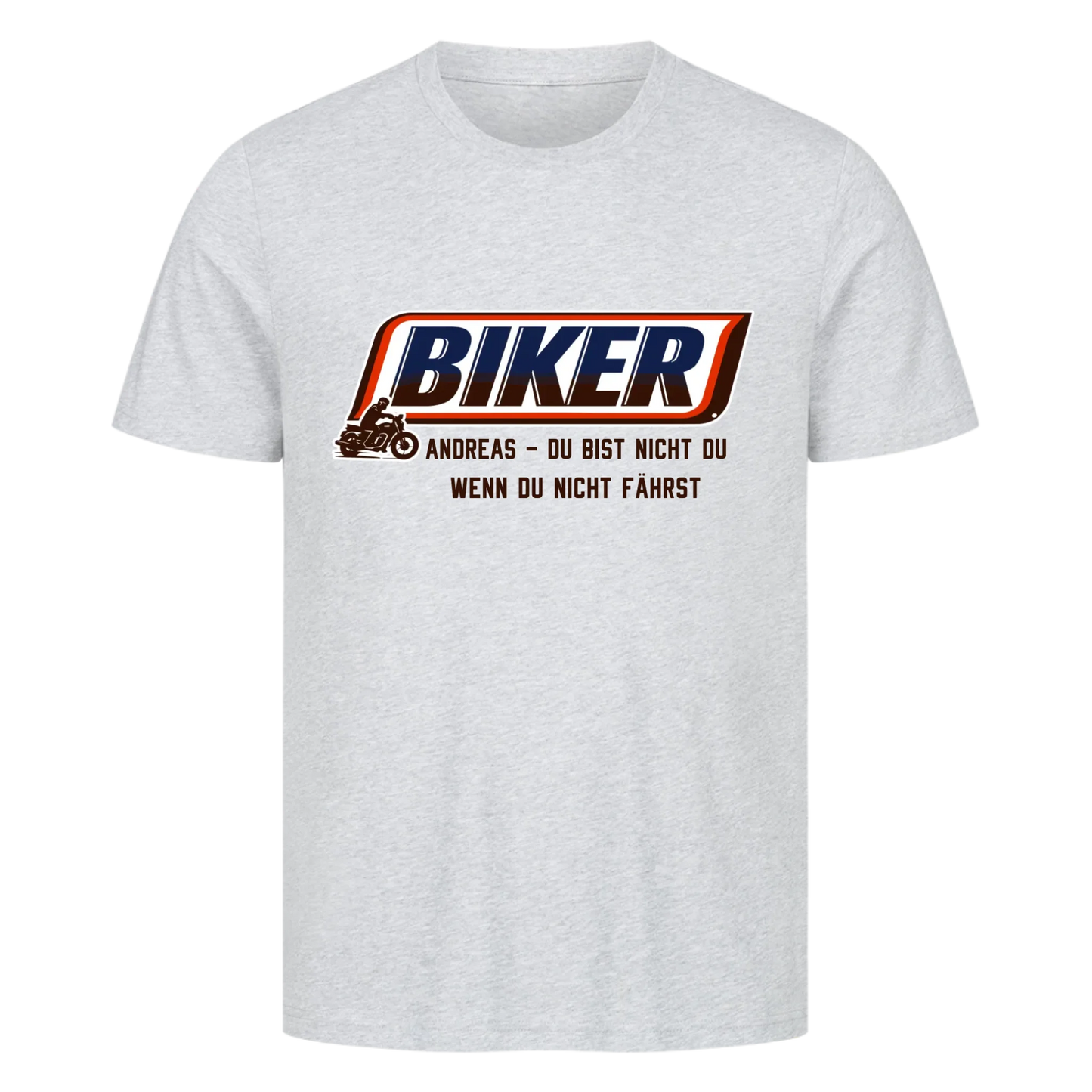 Biker du bist nicht du weiß personalisiertes Premium T-Shirt