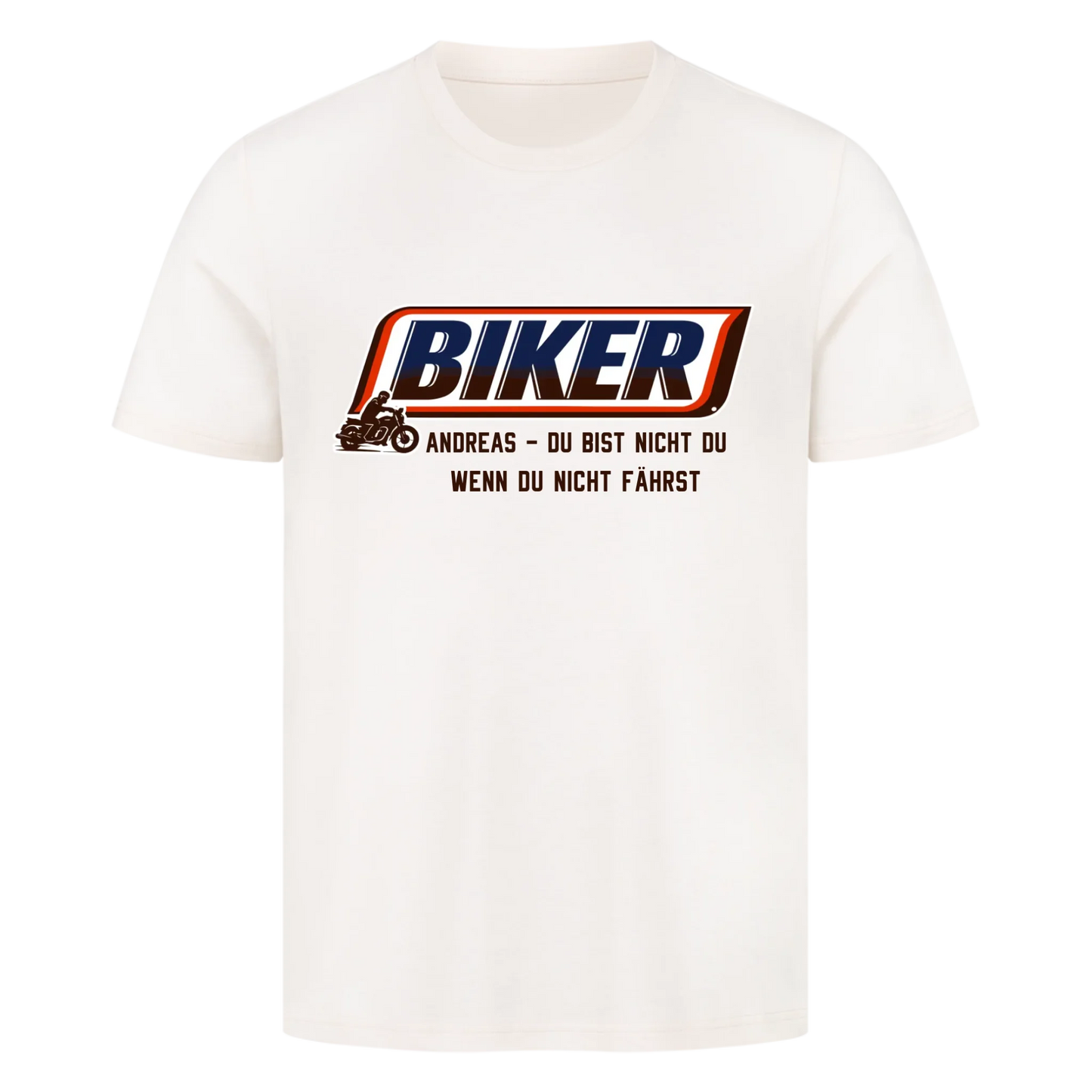 Biker du bist nicht du weiß personalisiertes Premium T-Shirt