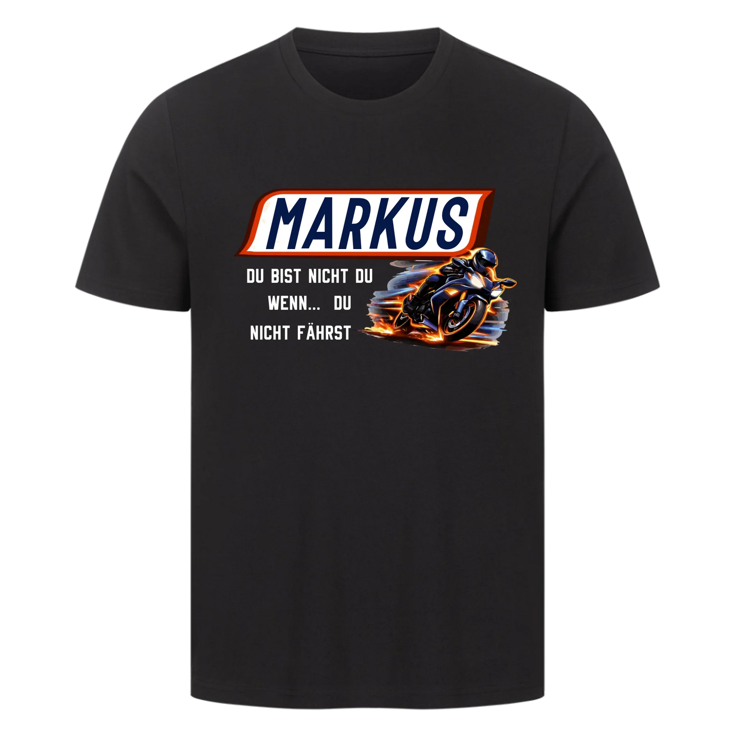 Du bist nicht du, wenn du nicht fährst Sport personalisiertes Premium T-Shirt