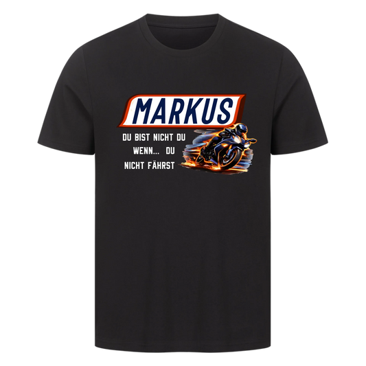 Du bist nicht du, wenn du nicht fährst Sport personalisiertes Premium T-Shirt