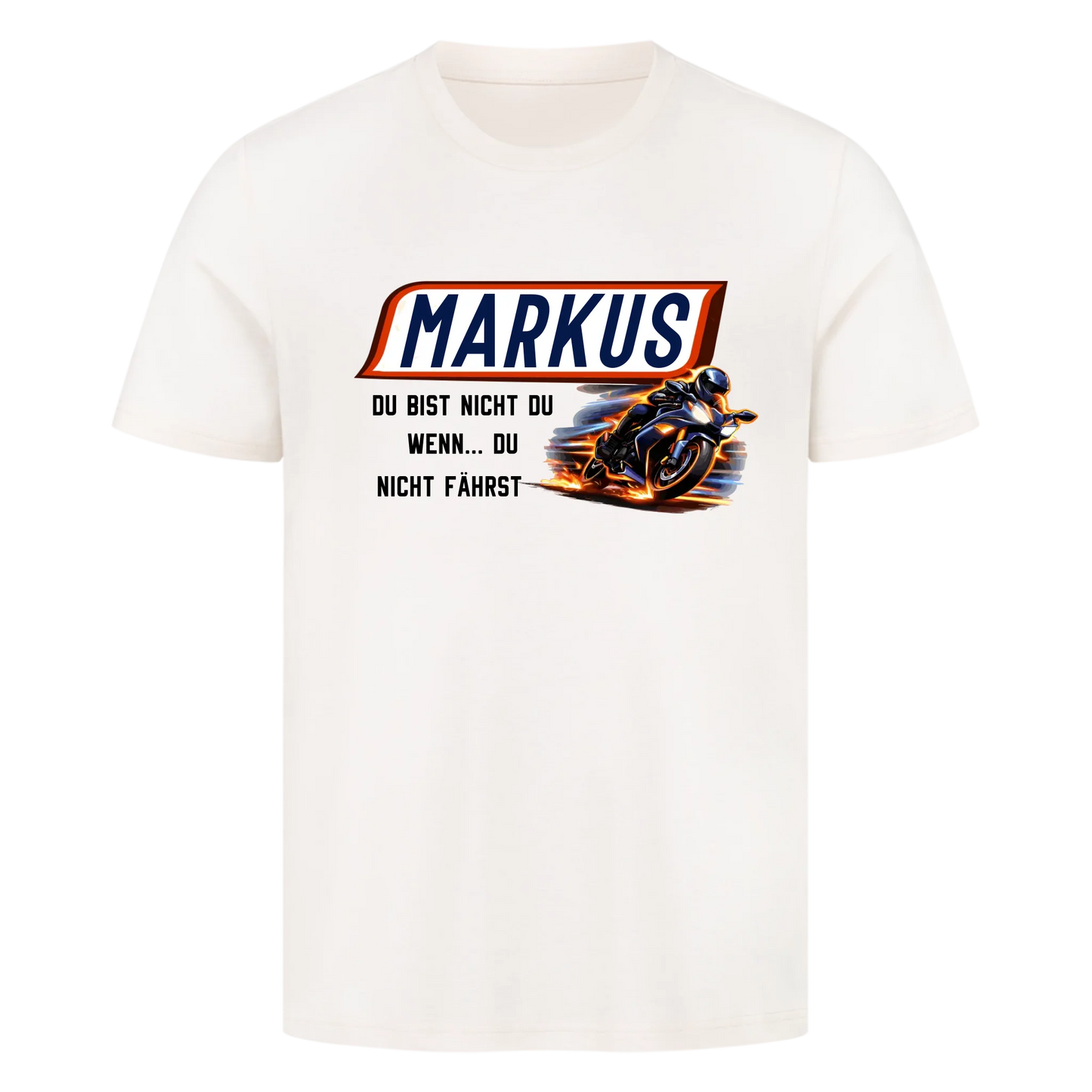 Du bist nicht du, wenn du nicht fährst Sport hell personalisiertes Premium T-Shirt