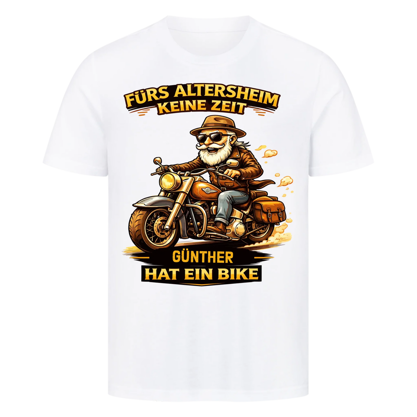 Fürs Altersheim keine Zeit personalisiertes Retro Premium T-Shirt