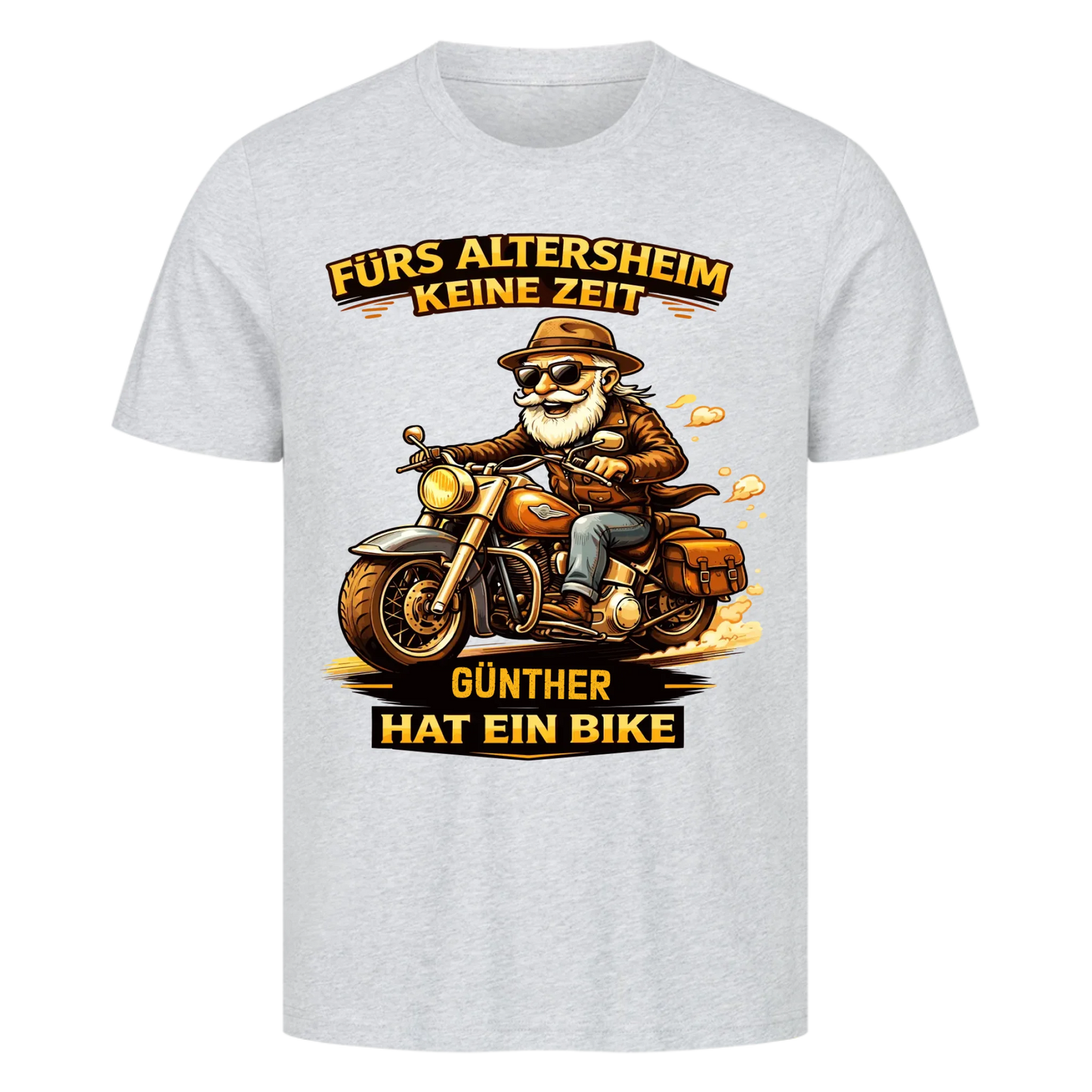Fürs Altersheim keine Zeit personalisiertes Retro Premium T-Shirt