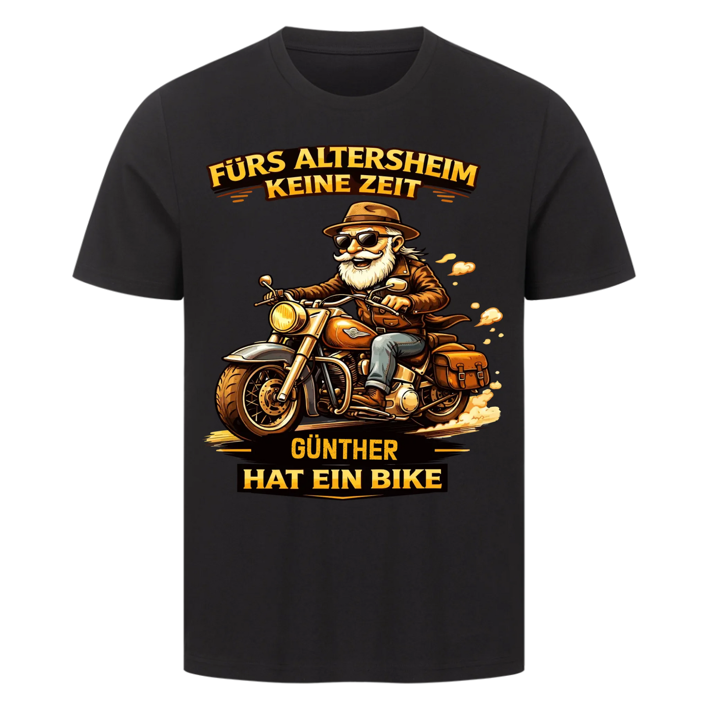 Fürs Altersheim keine Zeit personalisiertes Retro Premium T-Shirt