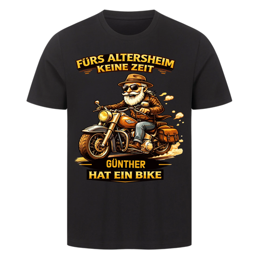 Fürs Altersheim keine Zeit personalisiertes Retro Premium T-Shirt