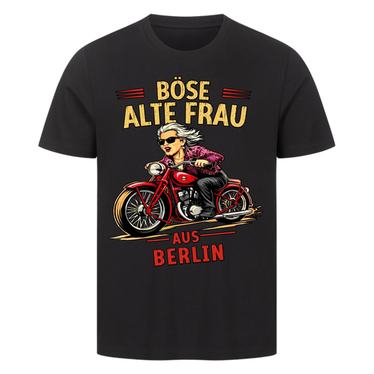 Böse alte Frau personalisiertes Premium T-Shirt