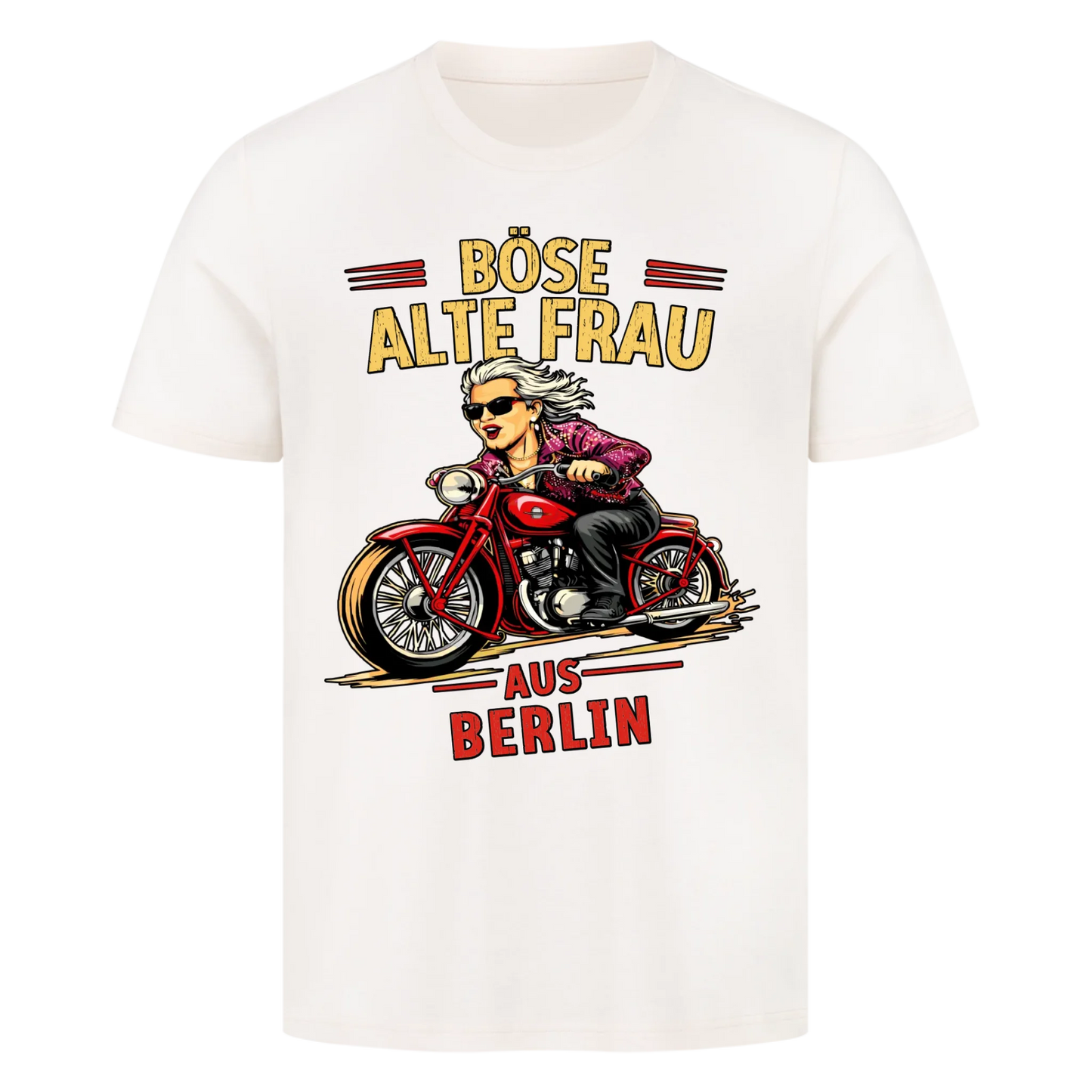 Böse alte Frau personalisiertes Premium T-Shirt