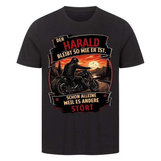 Bleib wie du bist Bobber personalisiert Retro Premium T-Shirt