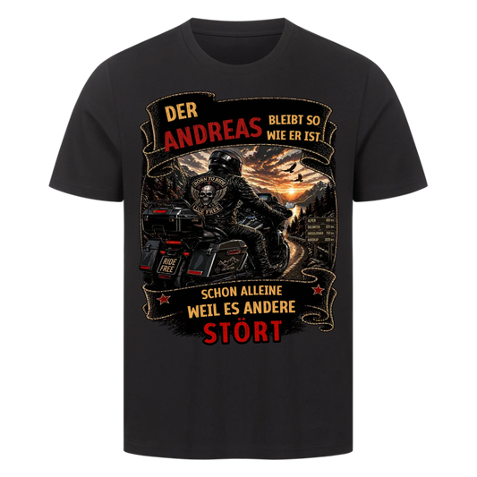 Bleib wie du bist Tourer personalisiert Retro Premium T-Shirt