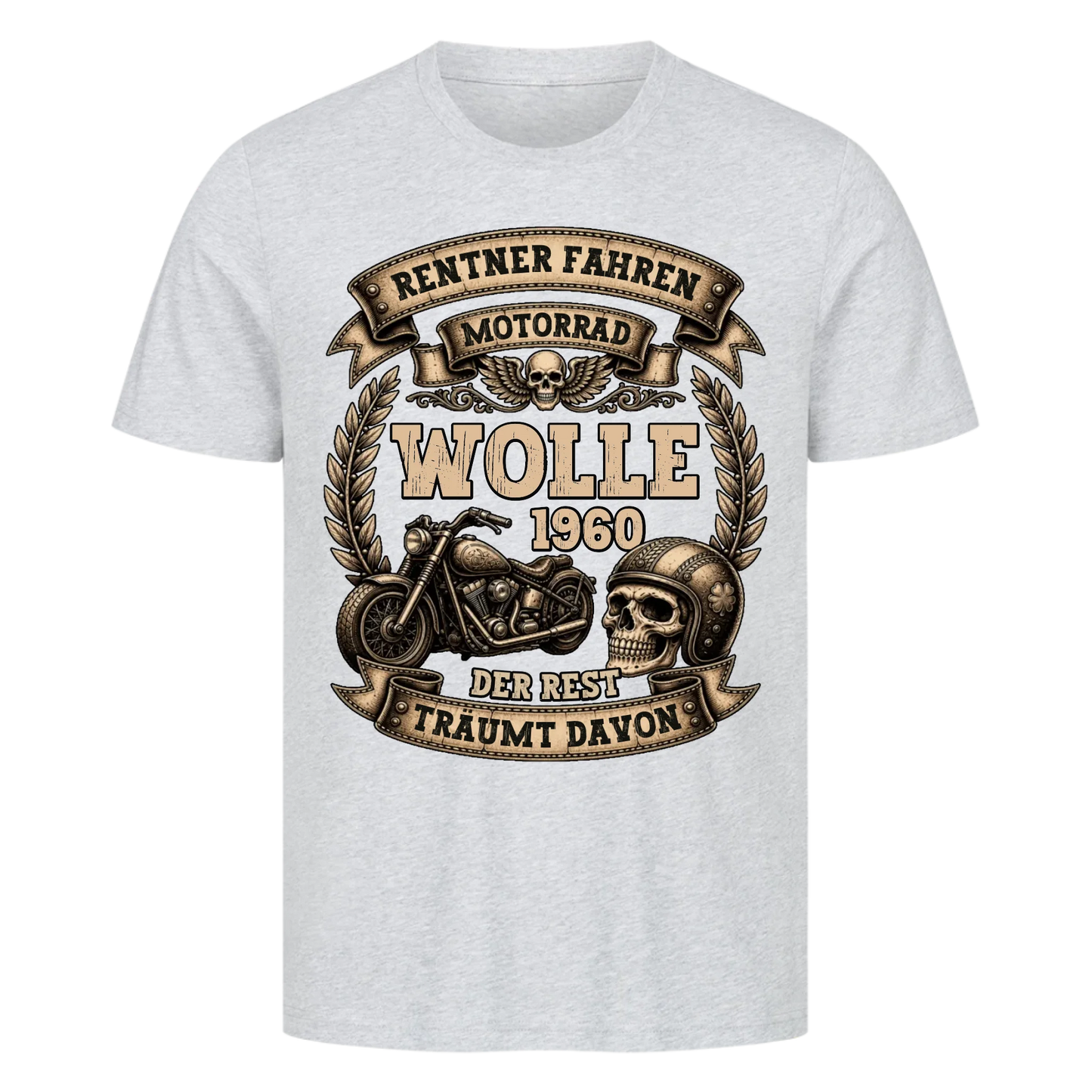 Rentner fahren Motorrad retro personalisiert Premium T-Shirt