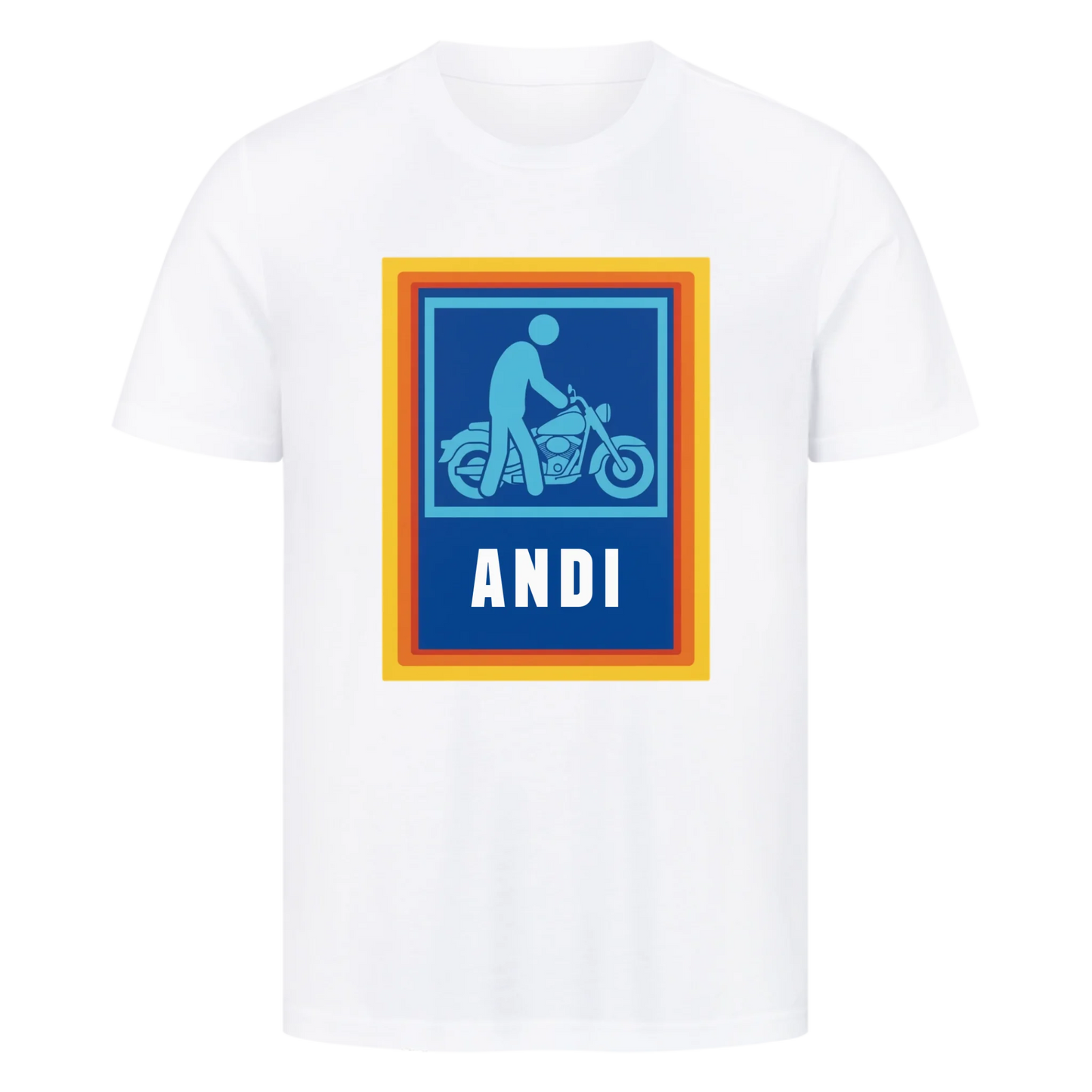 Oldi Motorrad Rahmen personalisiert Premium T-Shirt