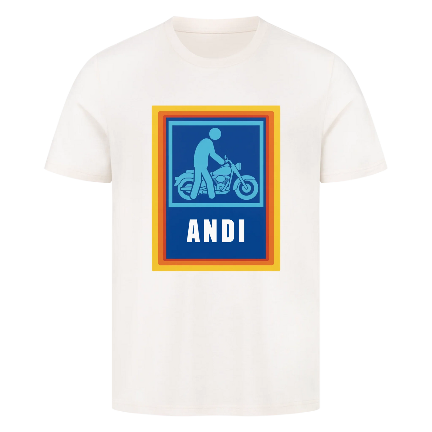 Oldi Motorrad Rahmen personalisiert Premium T-Shirt