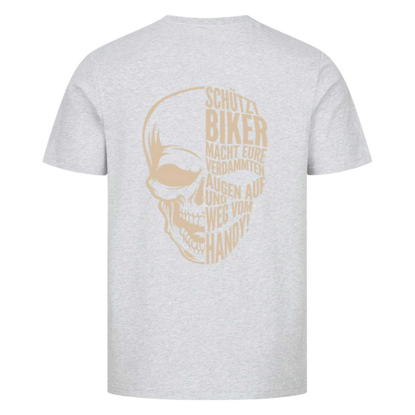 Schützt Biker Schädel Rücken Edition personalisiert Premium T-Shirt