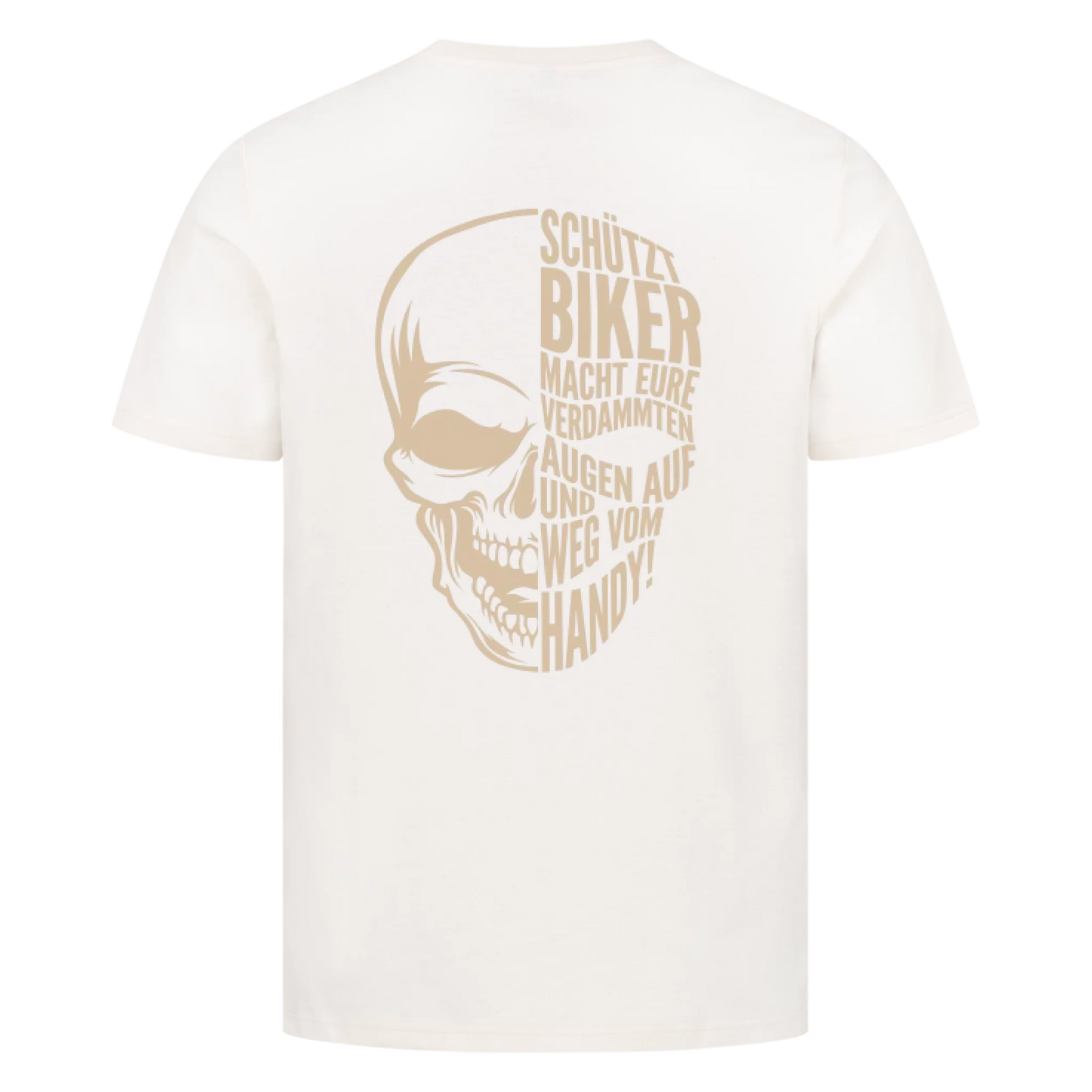 Schützt Biker Schädel Rücken Edition personalisiert Premium T-Shirt