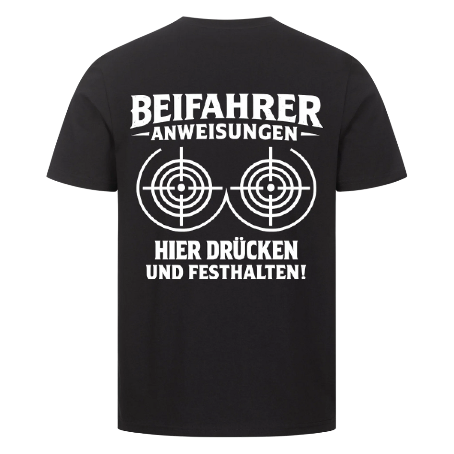 Beifahrer Anweisungen Rücken Edition personalisiert Premium T-Shirt