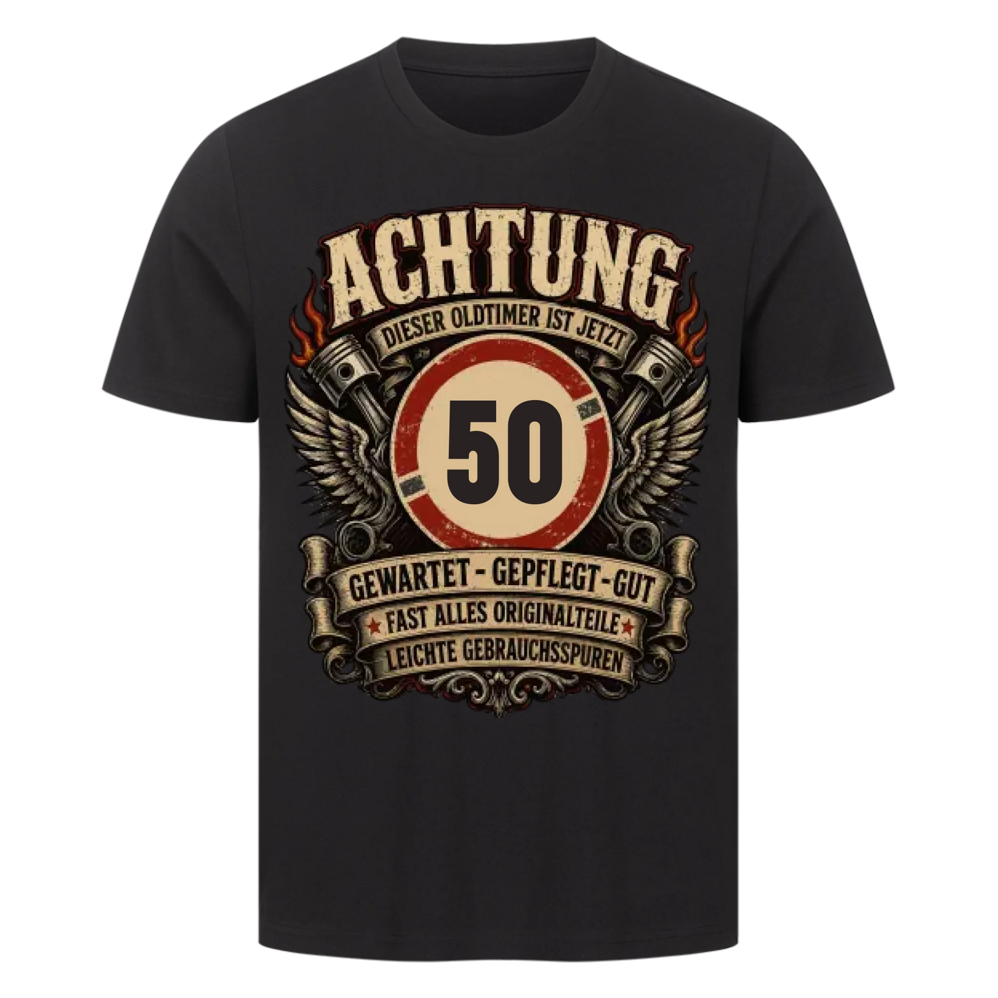 Achtung dieser Oldtimer ist jetzt dein Jahr personalisiert Premium T-Shirt