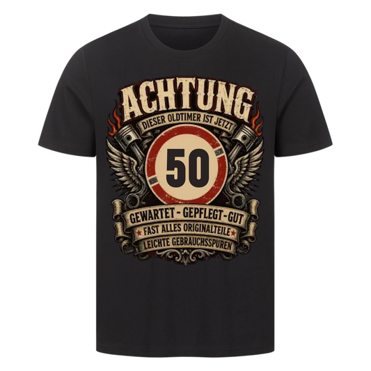 Achtung dieser Oldtimer ist jetzt dein Jahr personalisiert Premium T-Shirt
