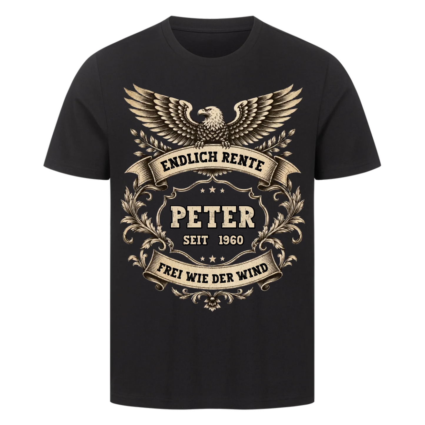 Adler Freiheit Vintage personalisiert Premium T-Shirt