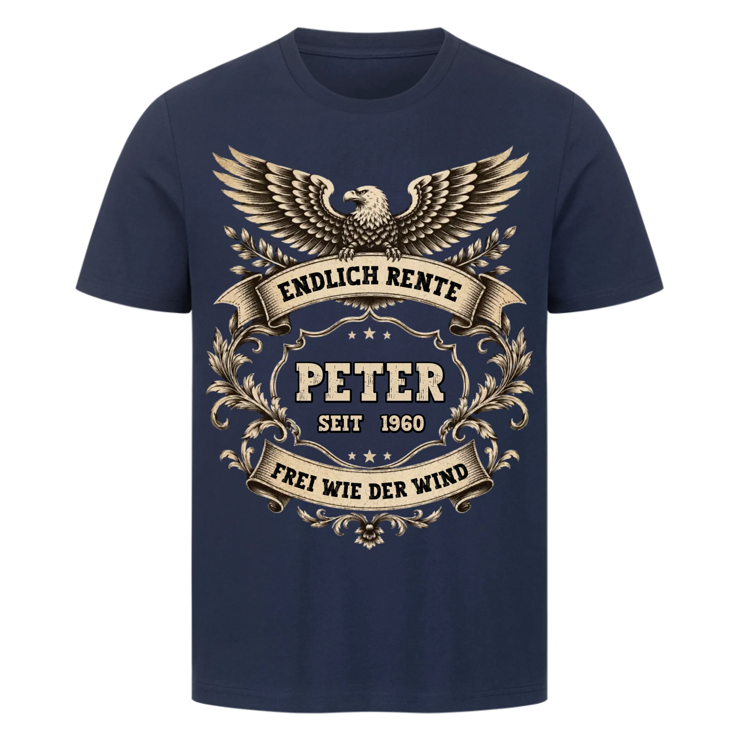 Adler Freiheit Vintage personalisiert Premium T-Shirt