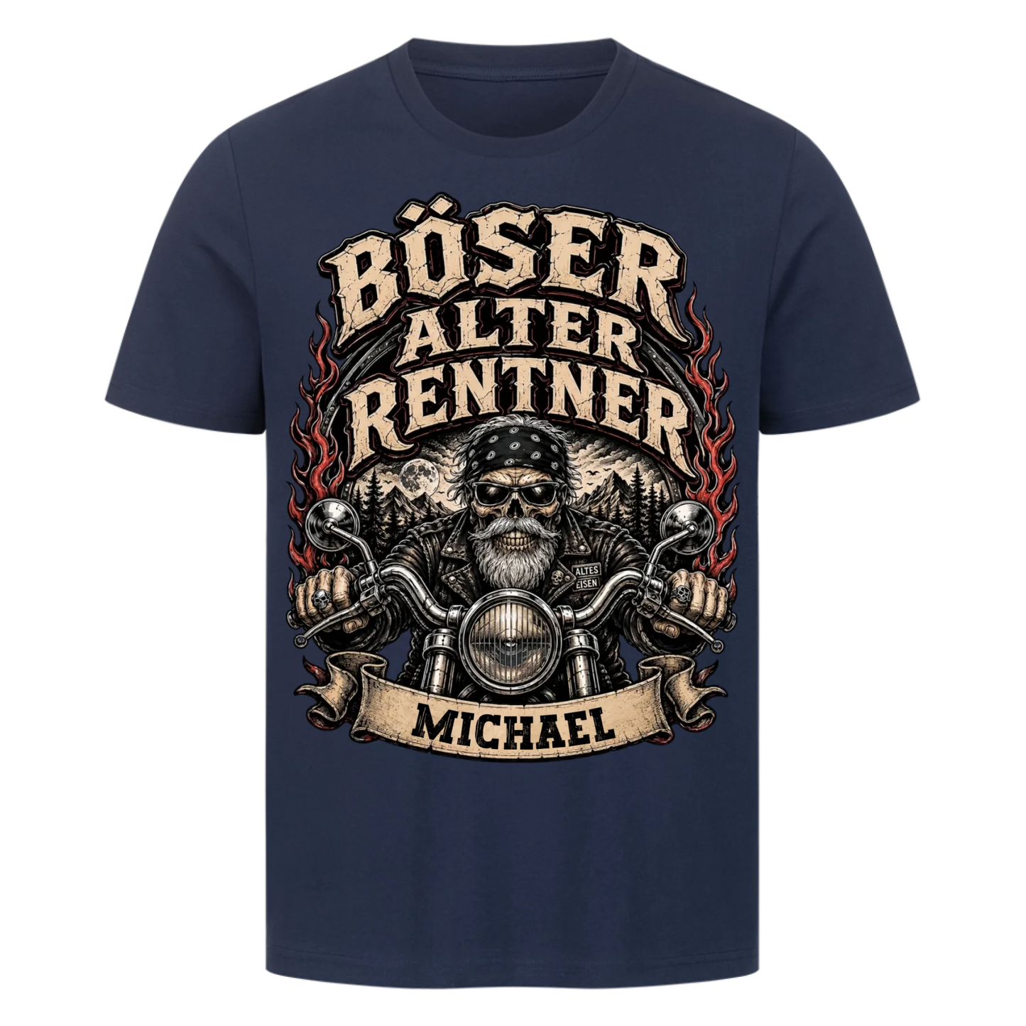 Böser alter Rentner Name personalisiert Premium T-Shirt