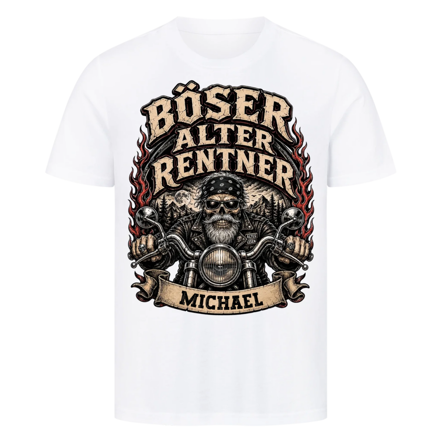 Böser alter Rentner Name personalisiert Premium T-Shirt