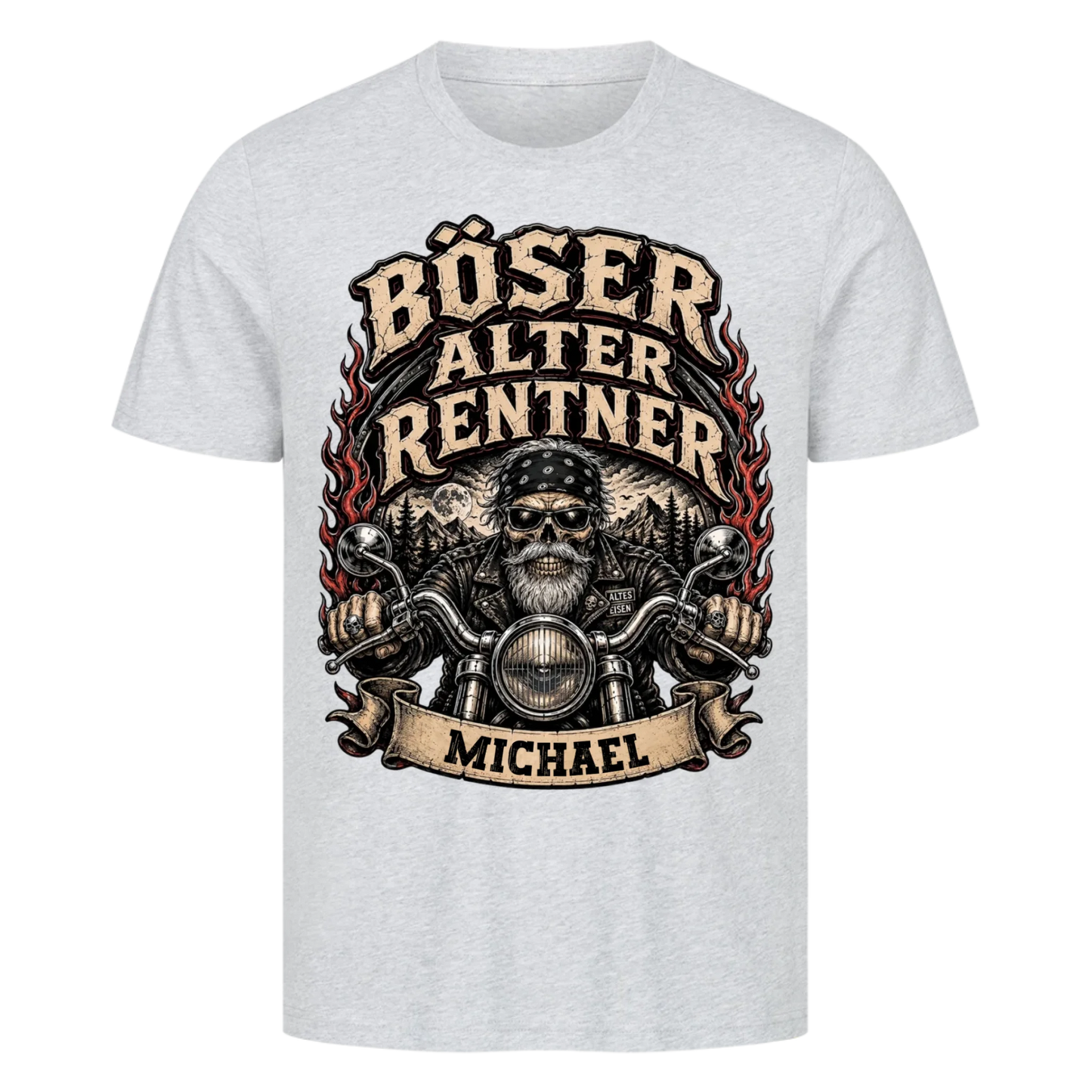 Böser alter Rentner Name personalisiert Premium T-Shirt
