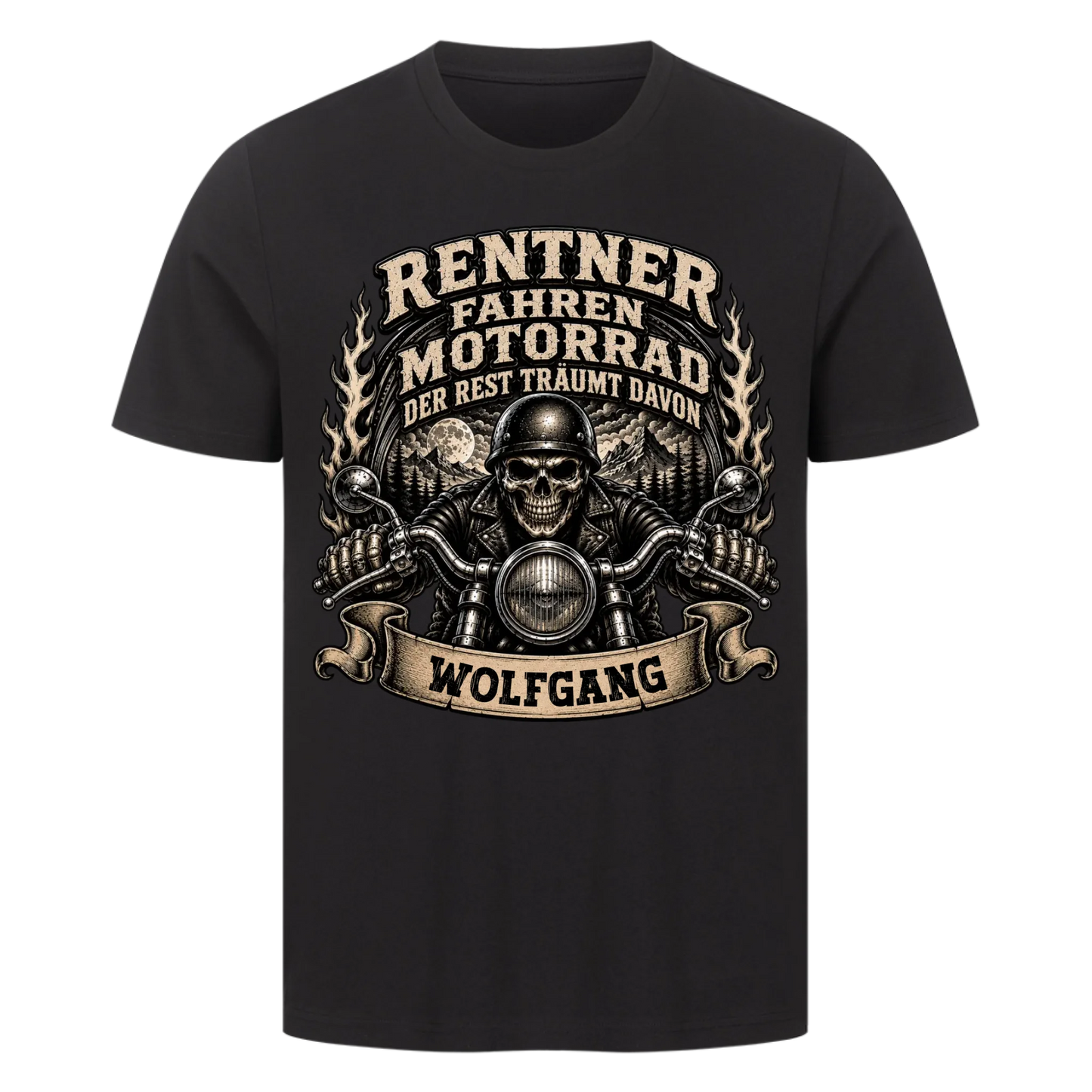 Rentner fahren Motorrad skul edition Name personalisiert Premium T-Shirt