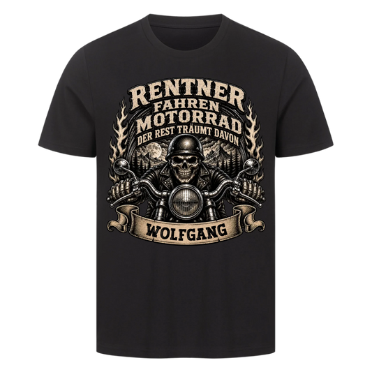 Rentner fahren Motorrad skul edition Name personalisiert Premium T-Shirt