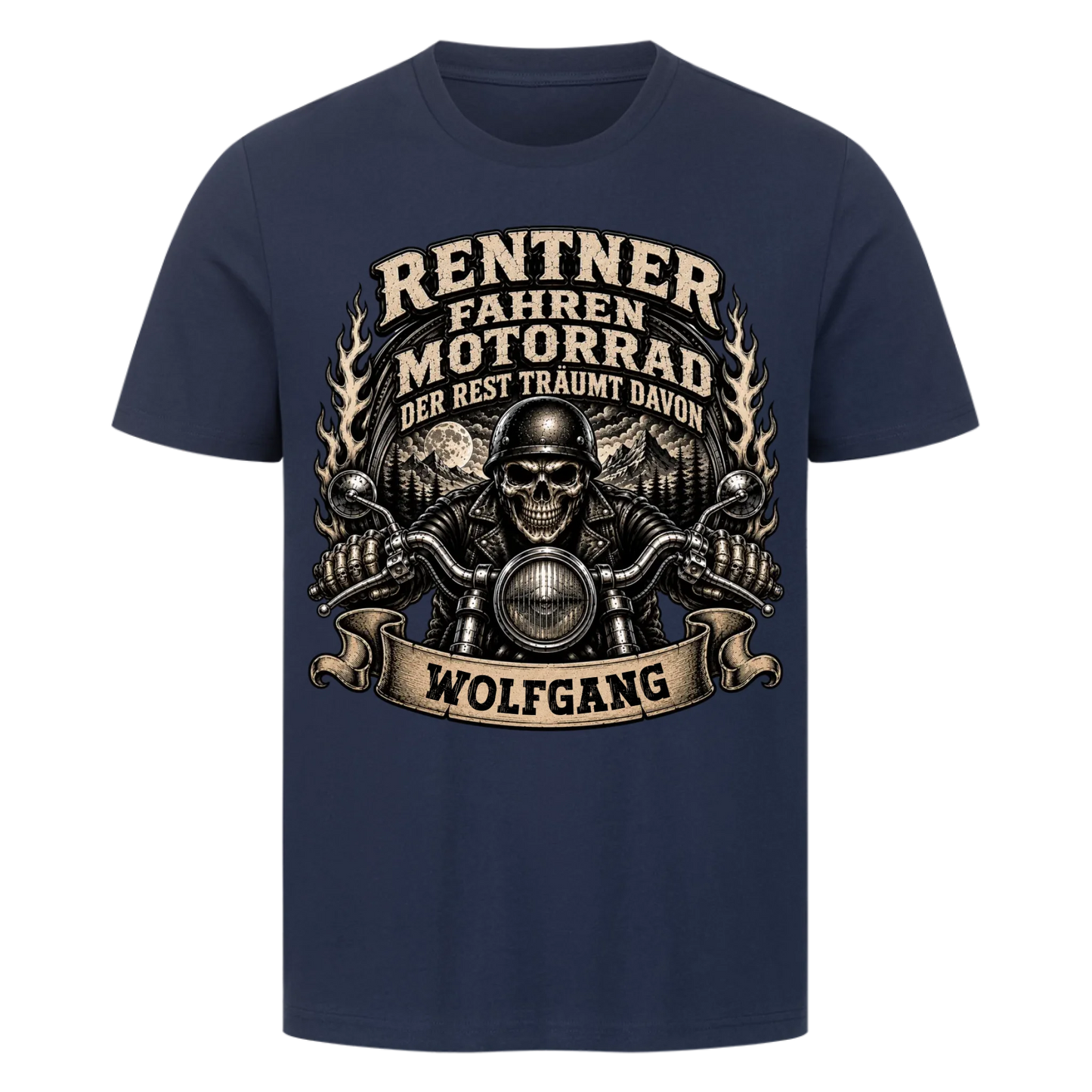 Rentner fahren Motorrad skul edition Name personalisiert Premium T-Shirt