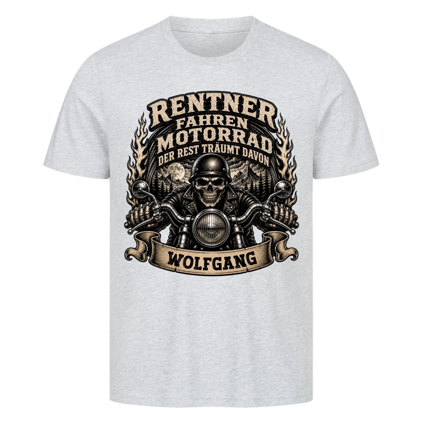 Rentner fahren Motorrad skul edition Name personalisiert Premium T-Shirt