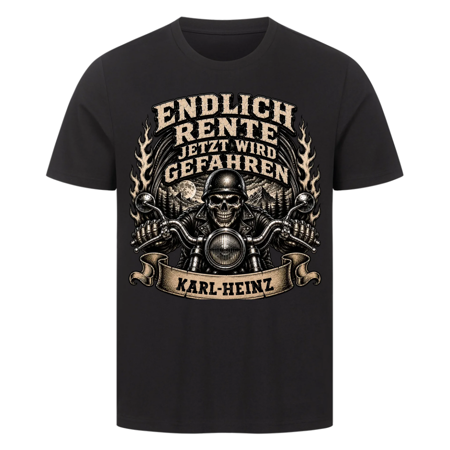 Endlich Rente jetzt wird gefahren Name personalisiert Premium T-Shirt